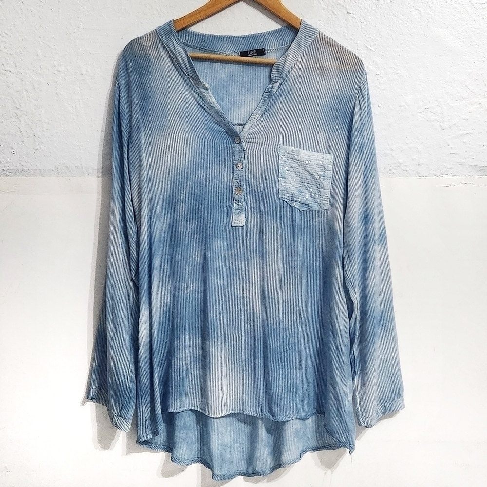 UNE Tie Dye Longsleeve Blouse